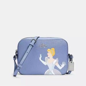 Coach Light Blue Crossbody Bag with Princess Design